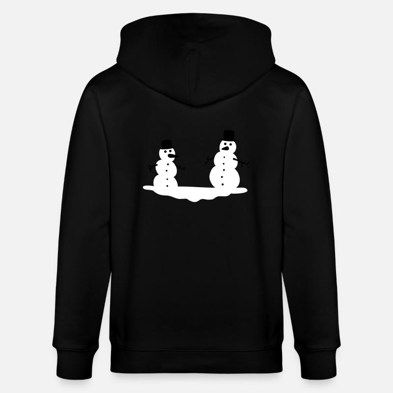 Schneemänner - Stanley/Stella Unisex Bio-Kapuzenjacke CULTIVATOR  - Schwarz