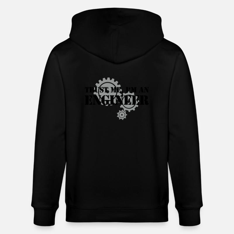 Trust me, I'm an engineer - Stanley/Stella Unisex Bio-Kapuzenjacke CULTIVATOR  - Schwarz