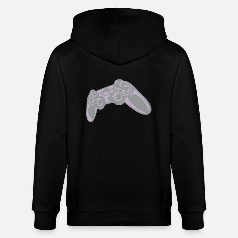 Gamer Konsole Retro Controller - Stanley/Stella Unisex Bio-Kapuzenjacke CULTIVATOR  - Schwarz