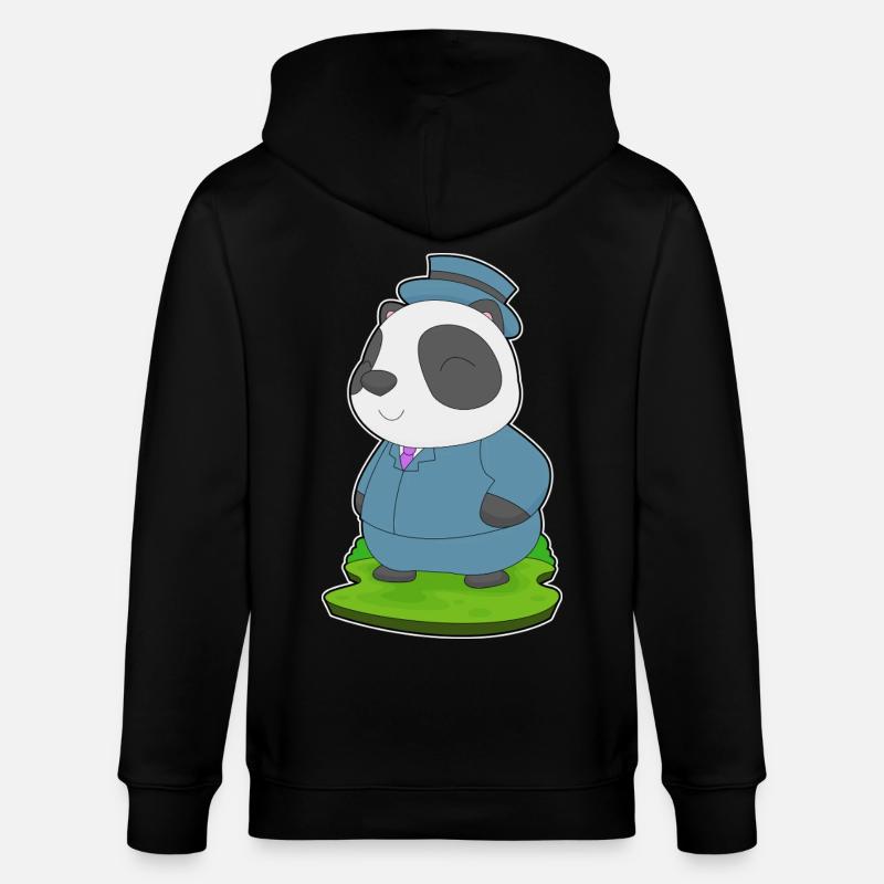 Costume de mariage Panda Groom - Veste à capuche bio CULTIVATOR Stanley/Stella Unisexe - noir