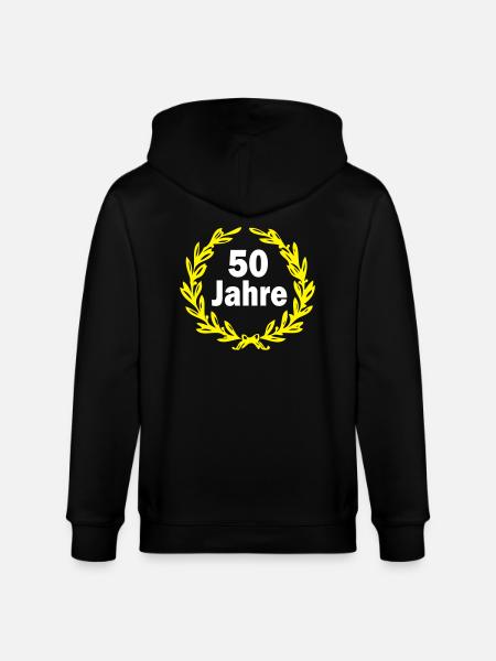 50 jahre - Stanley/Stella Unisex Bio-Kapuzenjacke CULTIVATOR - Schwarz