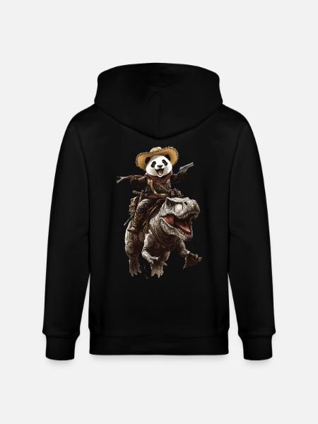 Panda - Stanley/Stella Unisex Bio-Kapuzenjacke CULTIVATOR - Schwarz
