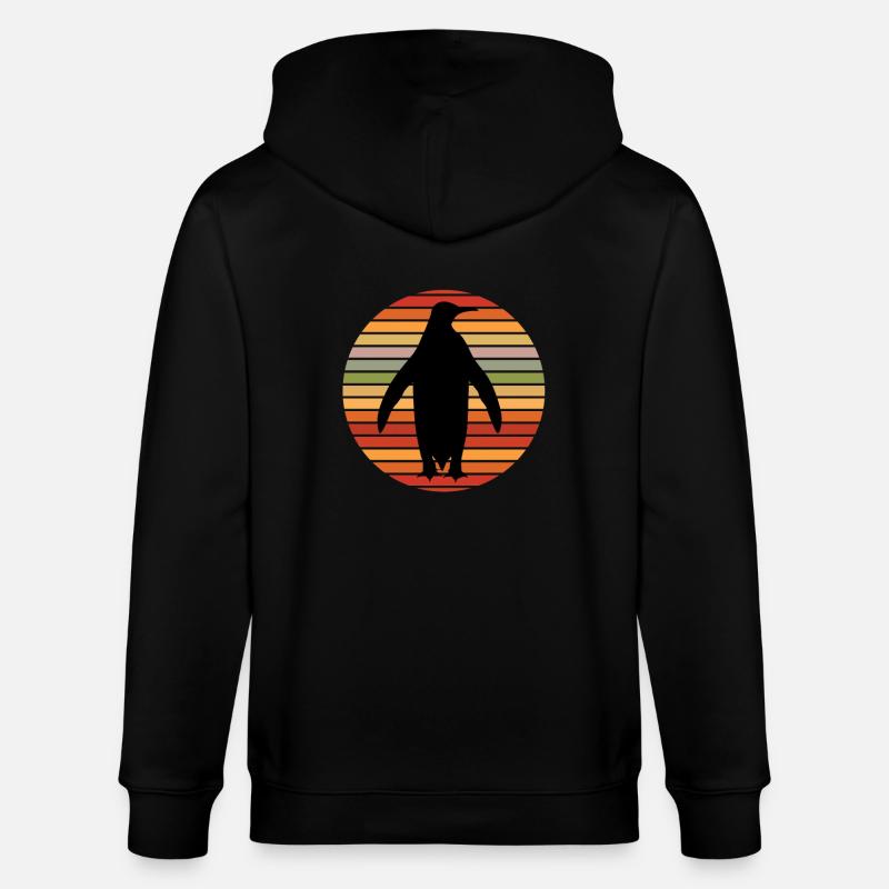 Pinguin - Stanley/Stella Unisex Bio-Kapuzenjacke CULTIVATOR  - Schwarz