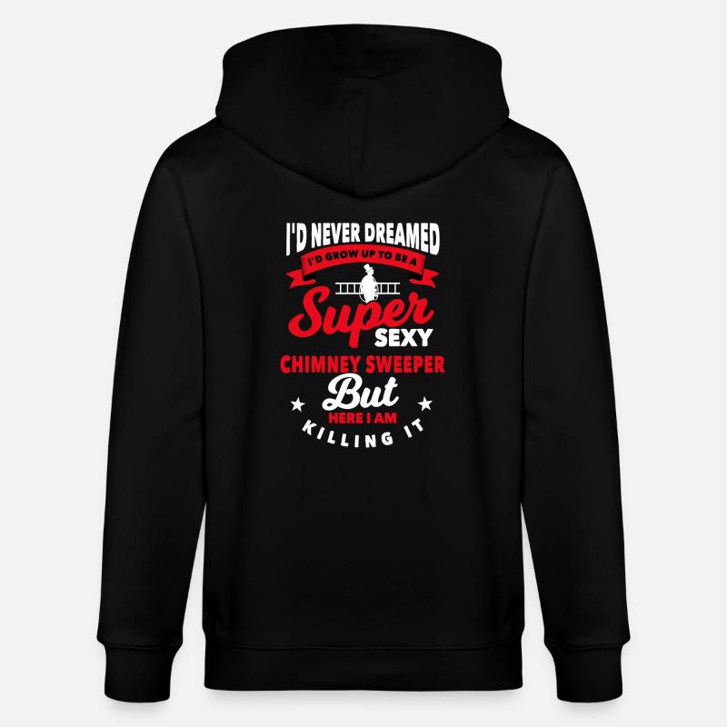 Idée cadeau ramoneur - Veste à capuche bio CULTIVATOR Stanley/Stella Unisexe - noir