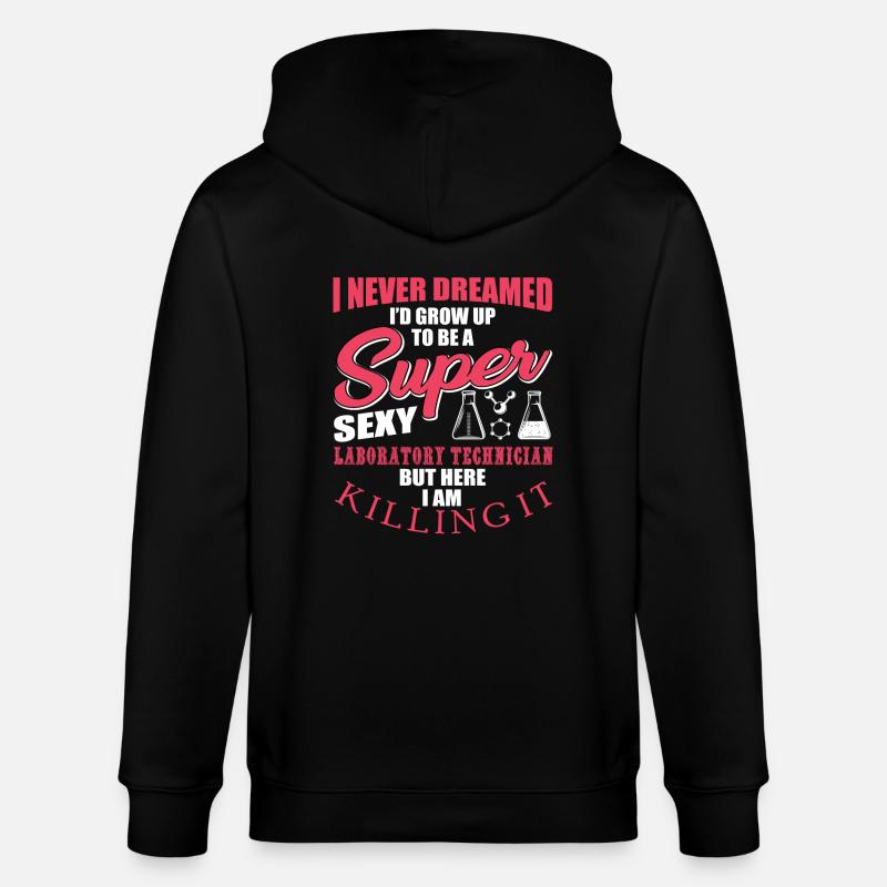 Laboratory technician - Stanley/Stella CULTIVATOR Unisex Organic Hooded Jacket - black