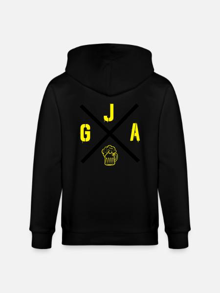 jga_002 - Stanley/Stella Unisex Bio-Kapuzenjacke CULTIVATOR - Schwarz