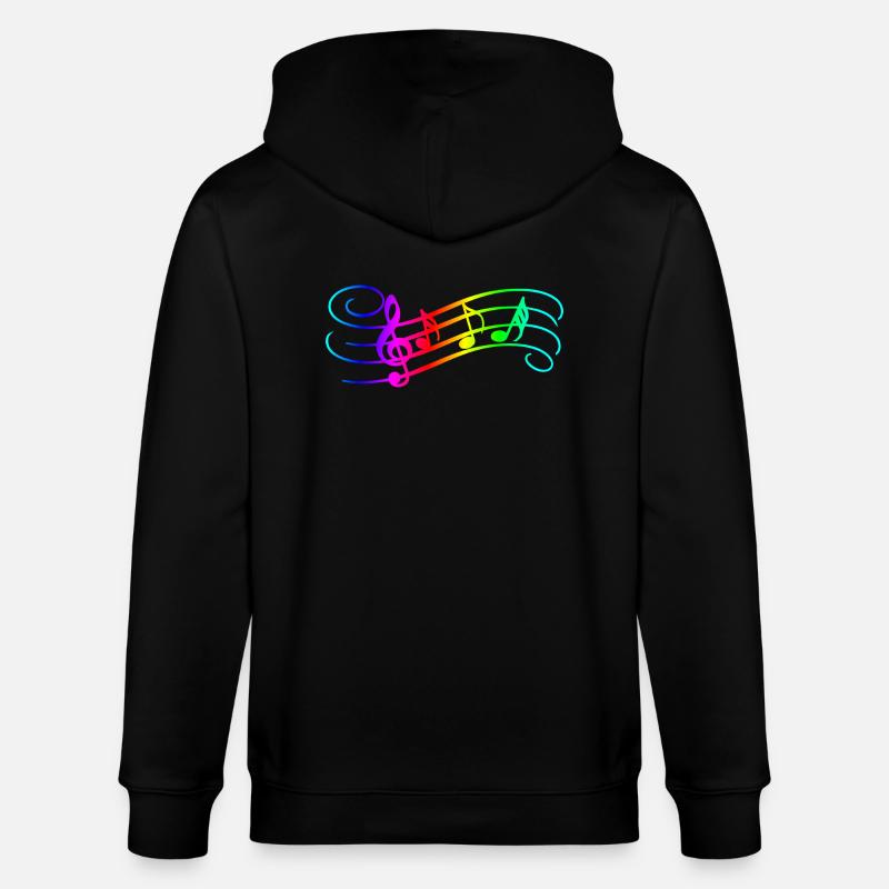 Music Notes - Stanley/Stella Unisex Bio-Kapuzenjacke CULTIVATOR  - Schwarz