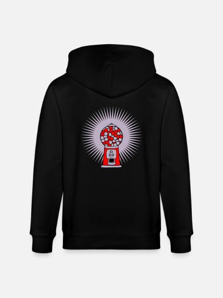 Strahlen Kaugummi Spender - Stanley/Stella Unisex Bio-Kapuzenjacke CULTIVATOR - Schwarz
