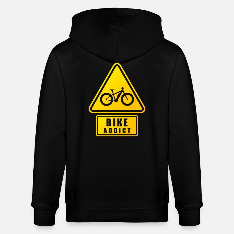 ACCRO DU VÉLO - Veste à capuche bio CULTIVATOR Stanley/Stella Unisexe - noir