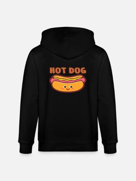 HOT DOG - Stanley/Stella CULTIVATOR  Unisex Organic Hooded Jacket - black