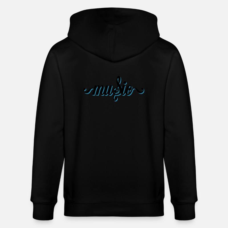 Music - Stanley/Stella Unisex Bio-Kapuzenjacke CULTIVATOR  - Schwarz