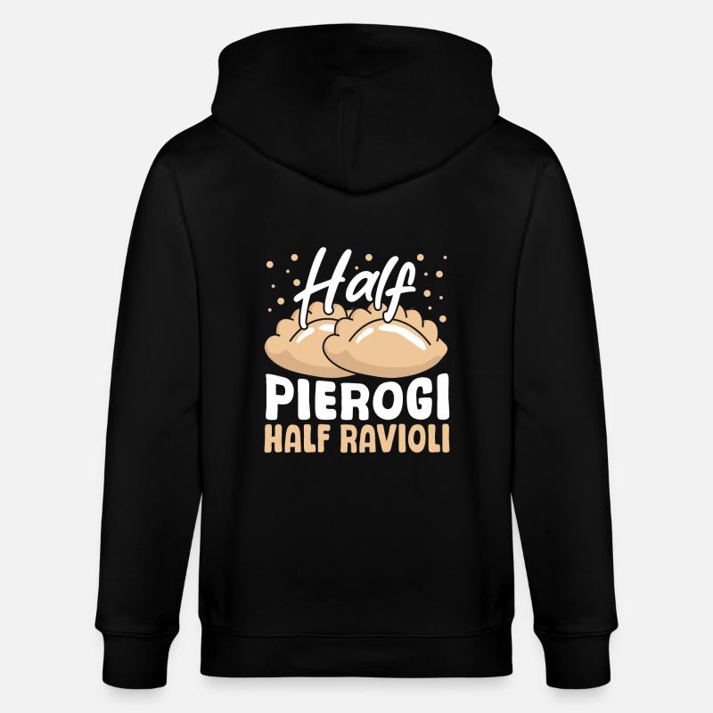 Demi-pierogi Moitié raviolis - Veste à capuche bio CULTIVATOR Stanley/Stella Unisexe - noir