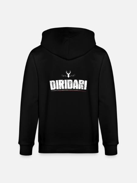 DiriDari! Bayrisch lustig! Bayern - Stanley/Stella Unisex Bio-Kapuzenjacke CULTIVATOR  - Schwarz