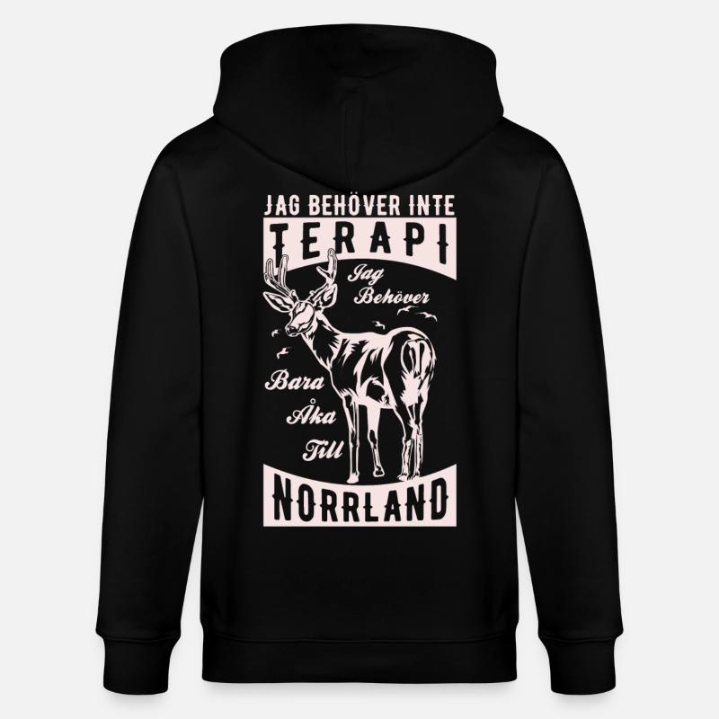 Terapi Norrland light - Veste à capuche bio CULTIVATOR Stanley/Stella Unisexe - noir