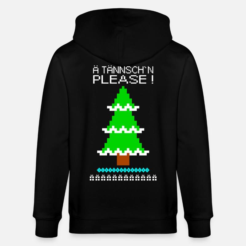 ä tännsch´n please - Stanley/Stella Unisex Bio-Kapuzenjacke CULTIVATOR  - Schwarz