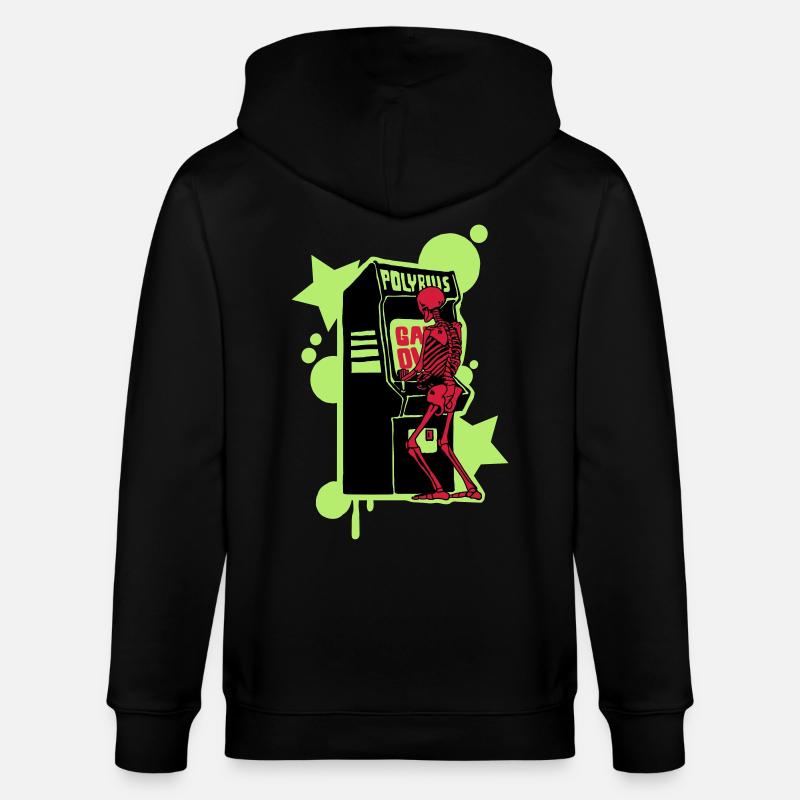 Hallo-Score - Stanley/Stella Unisex Bio-Kapuzenjacke CULTIVATOR  - Schwarz