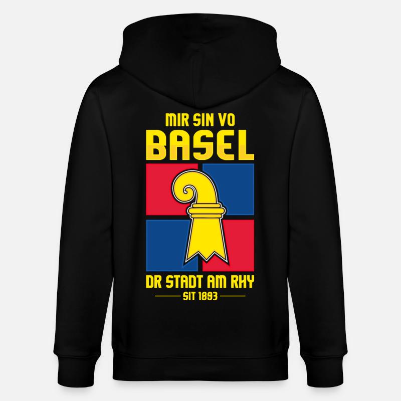BASEL - Stanley/Stella Unisex Bio-Kapuzenjacke CULTIVATOR  - Schwarz