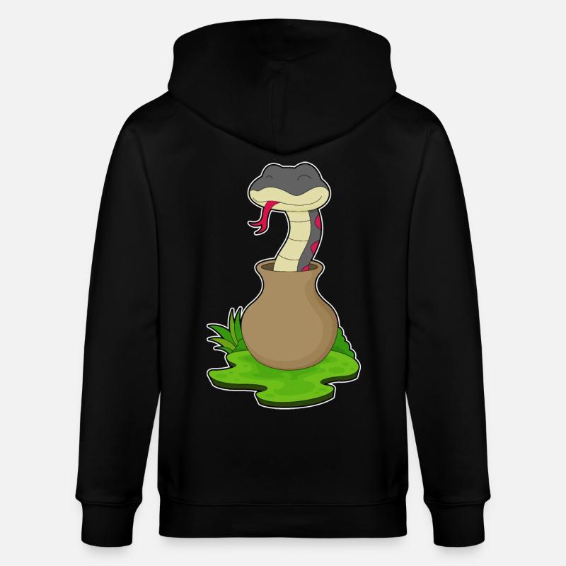 Vase Serpent - Veste à capuche bio CULTIVATOR Stanley/Stella Unisexe - noir