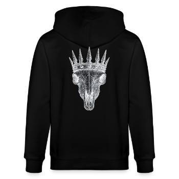 After Life - Goated Skull - Stanley/Stella CULTIVATOR  Unisex Organic Hooded Jacket - black - Back - Anna (173cm)