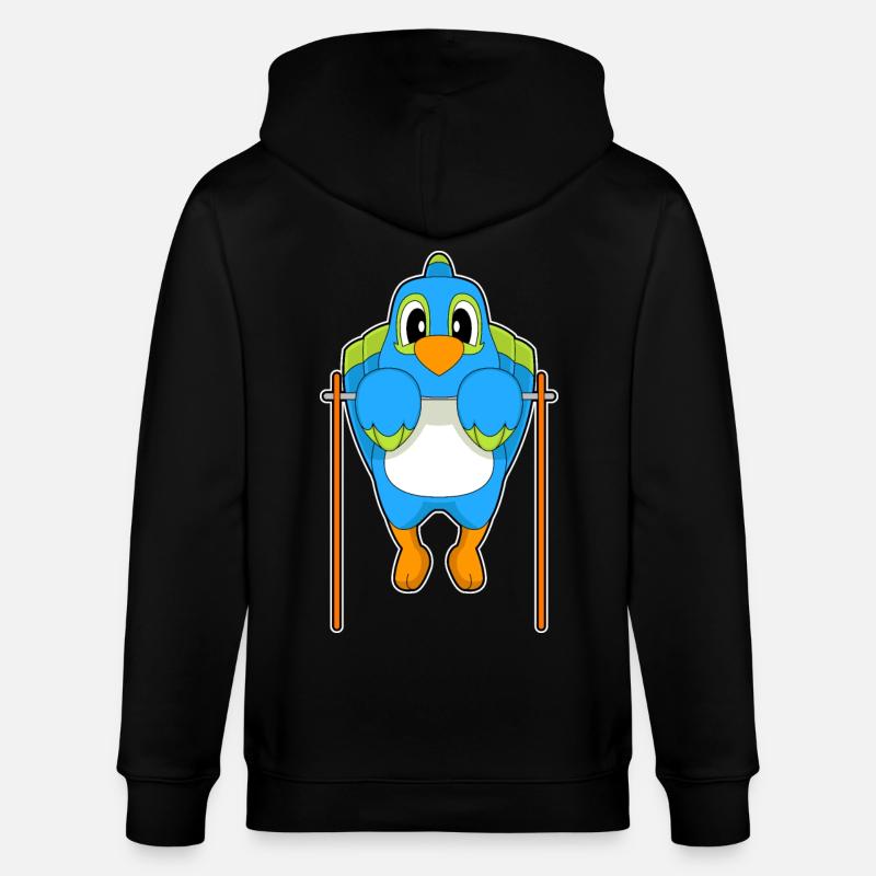 Parrot Bodybuilder Tractions - Veste à capuche bio CULTIVATOR Stanley/Stella Unisexe - noir