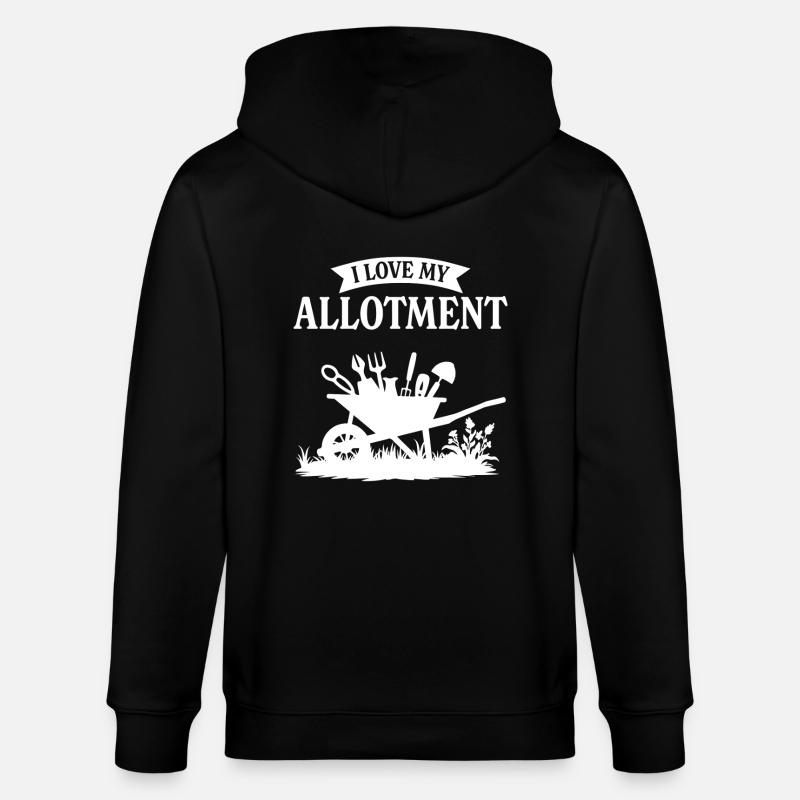 J’adore mon jardin - Veste à capuche bio CULTIVATOR Stanley/Stella Unisexe - noir