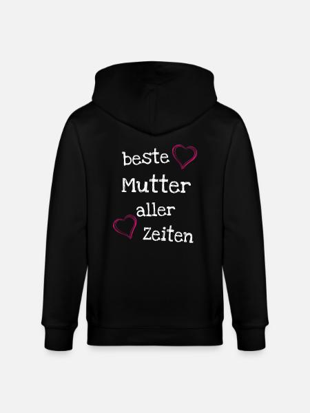 Beste Mutter aller Zeiten - Stanley/Stella Unisex Bio-Kapuzenjacke CULTIVATOR - Schwarz