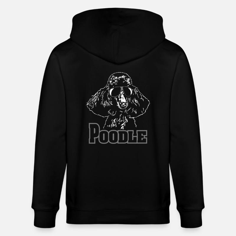 POODLE cool - Stanley/Stella Unisex Bio-Kapuzenjacke CULTIVATOR  - Schwarz
