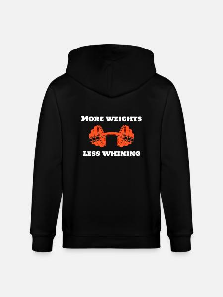 Mehr Gewichte Weniger Jammern - Stanley/Stella Unisex Bio-Kapuzenjacke CULTIVATOR - Schwarz
