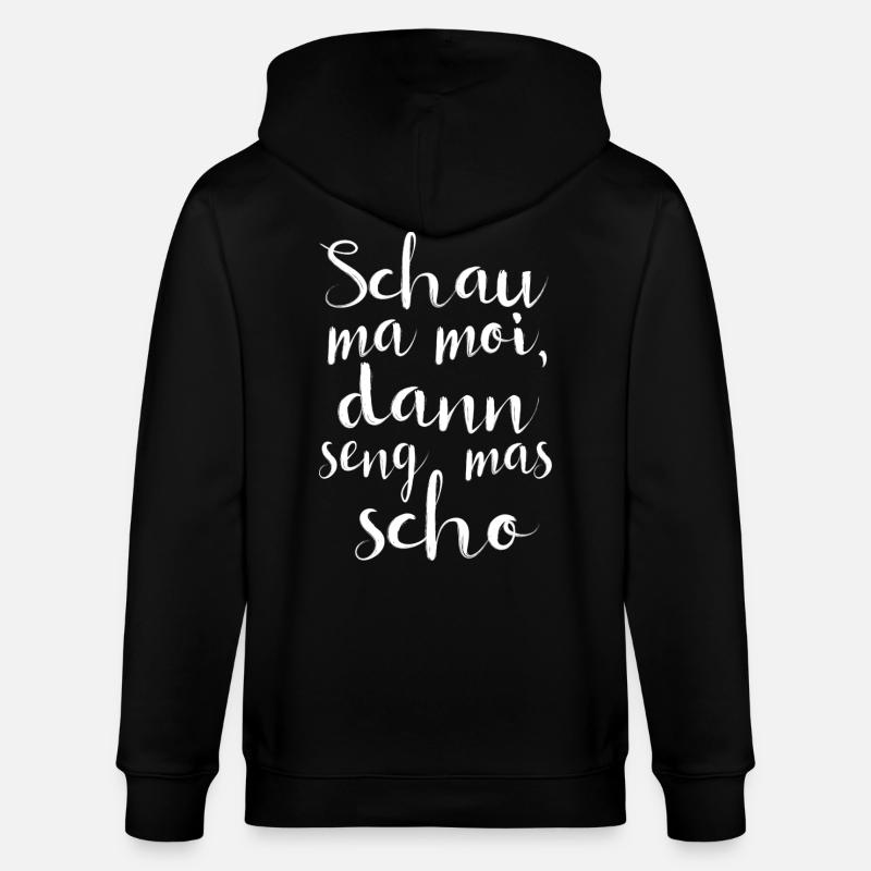 Schau ma moi... - Stanley/Stella Unisex Bio-Kapuzenjacke CULTIVATOR - Schwarz