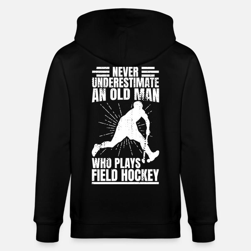 Papy de hockey sur gazon - Veste à capuche bio CULTIVATOR Stanley/Stella Unisexe - noir