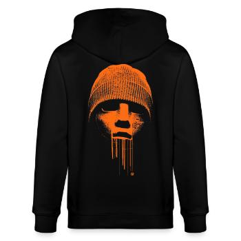 Beanie Rebell - Stanley/Stella Unisex Bio-Kapuzenjacke CULTIVATOR  - Schwarz - Hinten - Anna (173cm)
