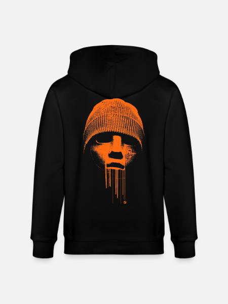 Beanie Rebel - Stanley/Stella CULTIVATOR Unisex Organic Hooded Jacket - black