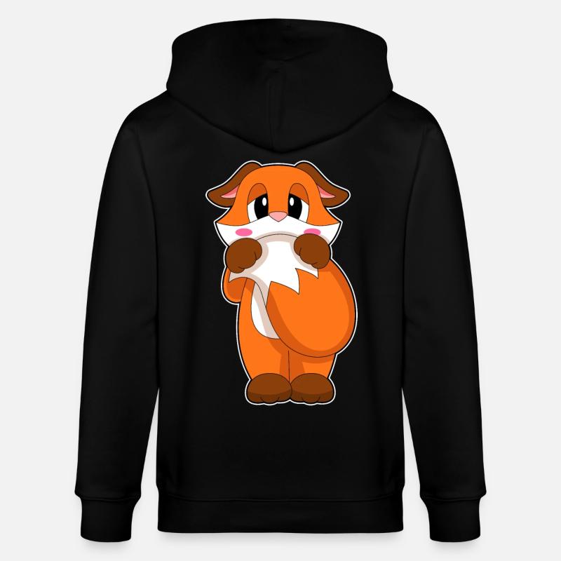Fuchs Schüchtern - Stanley/Stella Unisex Bio-Kapuzenjacke CULTIVATOR  - Schwarz