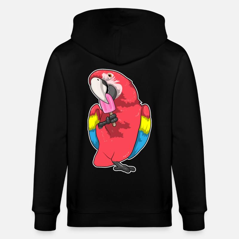 Popsicles perroquets - Veste à capuche bio CULTIVATOR Stanley/Stella Unisexe - noir