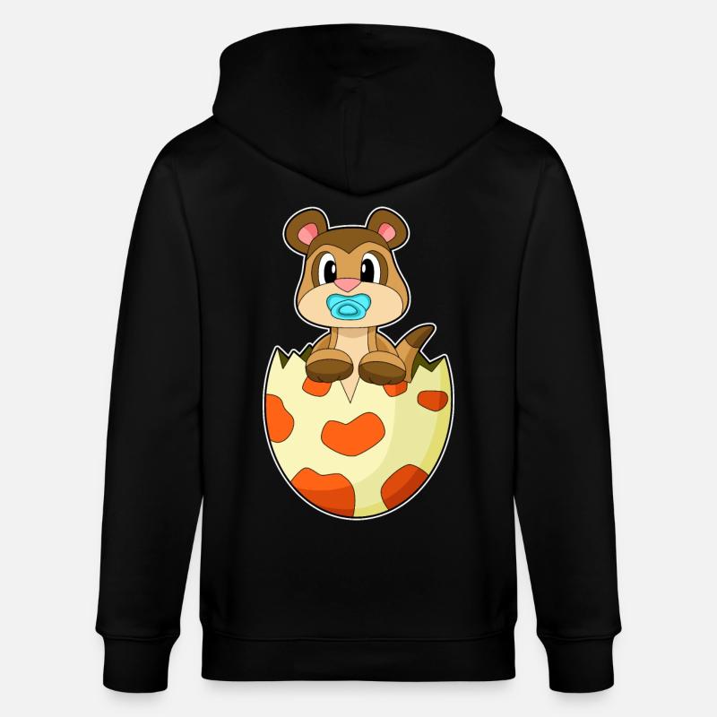 Sucette suricate - Veste à capuche bio CULTIVATOR Stanley/Stella Unisexe - noir