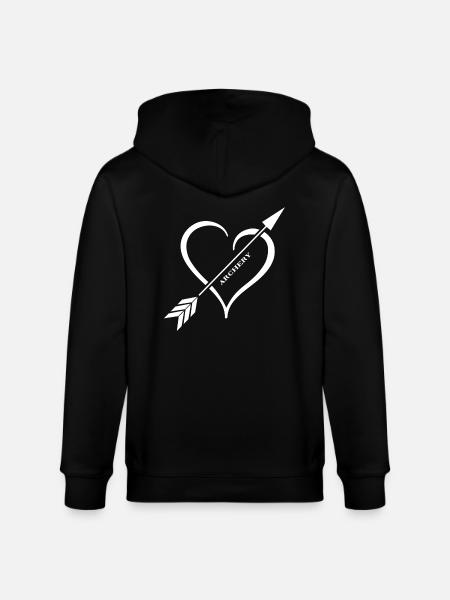 Archery Archery course Archers - Stanley/Stella CULTIVATOR Unisex Organic Hooded Jacket - black