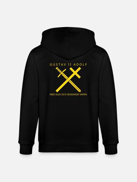 Gustav II Adolf - Stanley/Stella CULTIVATOR Unisex Organic Hooded Jacket - black