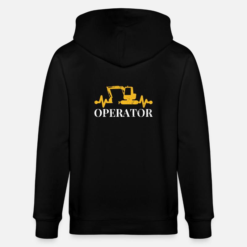 Baggerfahrer - Stanley/Stella Unisex Bio-Kapuzenjacke CULTIVATOR  - Schwarz