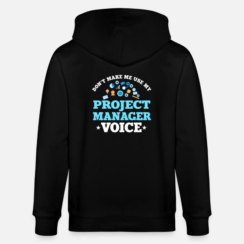 Projektmanager Geschenk - Stanley/Stella Unisex Bio-Kapuzenjacke CULTIVATOR  - Schwarz