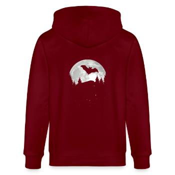 Chauve-souris - Veste à capuche bio CULTIVATOR Stanley/Stella Unisexe - bordeaux - Dos - Anna (173cm)