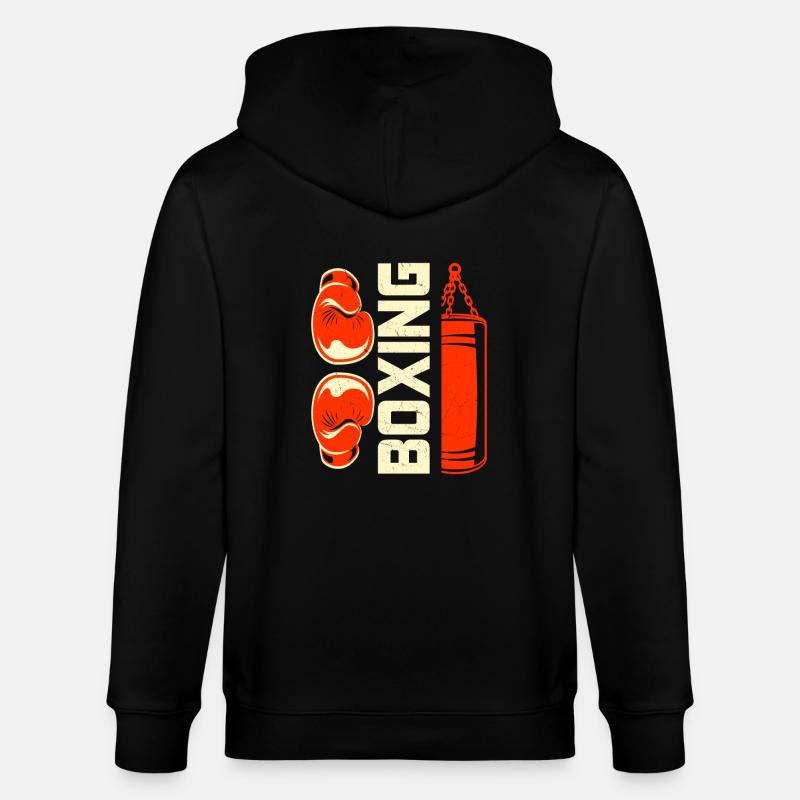 Boxe - Veste à capuche bio CULTIVATOR Stanley/Stella Unisexe - noir