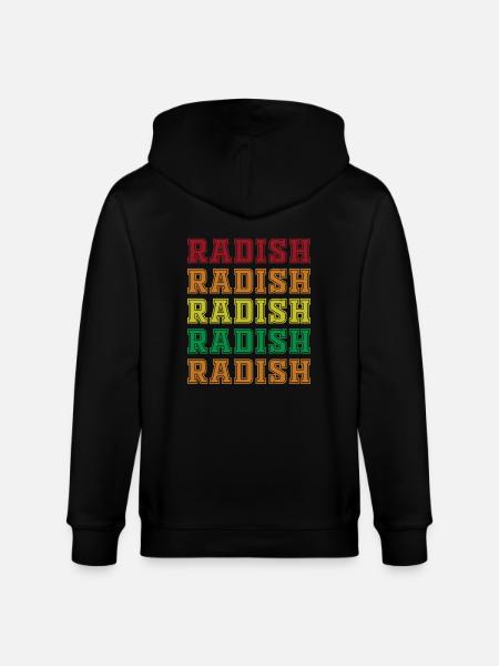 Radish - Stanley/Stella CULTIVATOR Unisex Organic Hooded Jacket - black