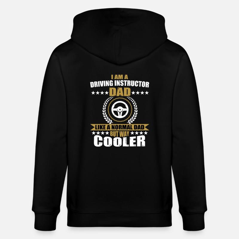 Moniteur de conduite Papa - Veste à capuche bio CULTIVATOR Stanley/Stella Unisexe - noir