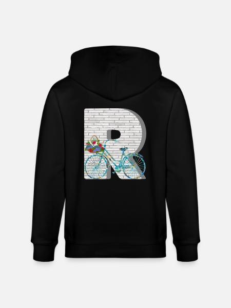 bicycle e 100 r - Stanley/Stella CULTIVATOR Unisex Organic Hooded Jacket - black
