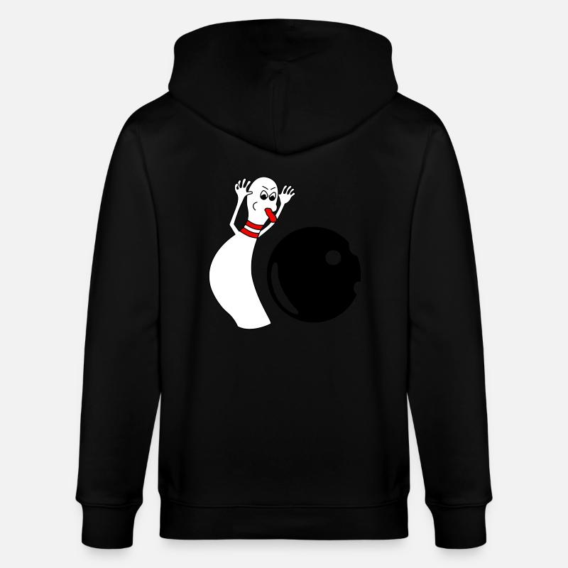 Bowling Pin - Stanley/Stella Unisex Bio-Kapuzenjacke CULTIVATOR - Schwarz