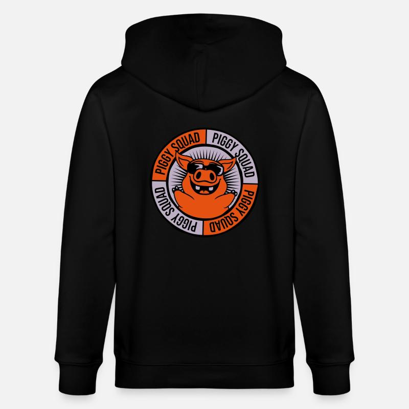 Équipe Ring Piggy Squad - Veste à capuche bio CULTIVATOR Stanley/Stella Unisexe - noir