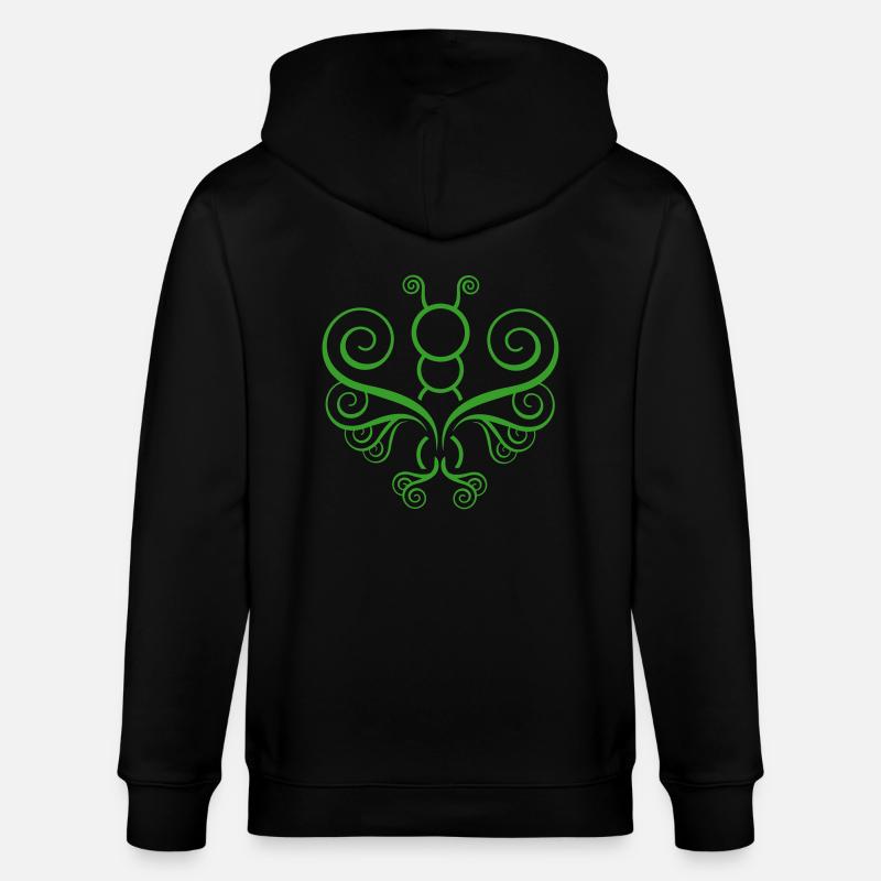 Papillon - Veste à capuche bio CULTIVATOR Stanley/Stella Unisexe - noir