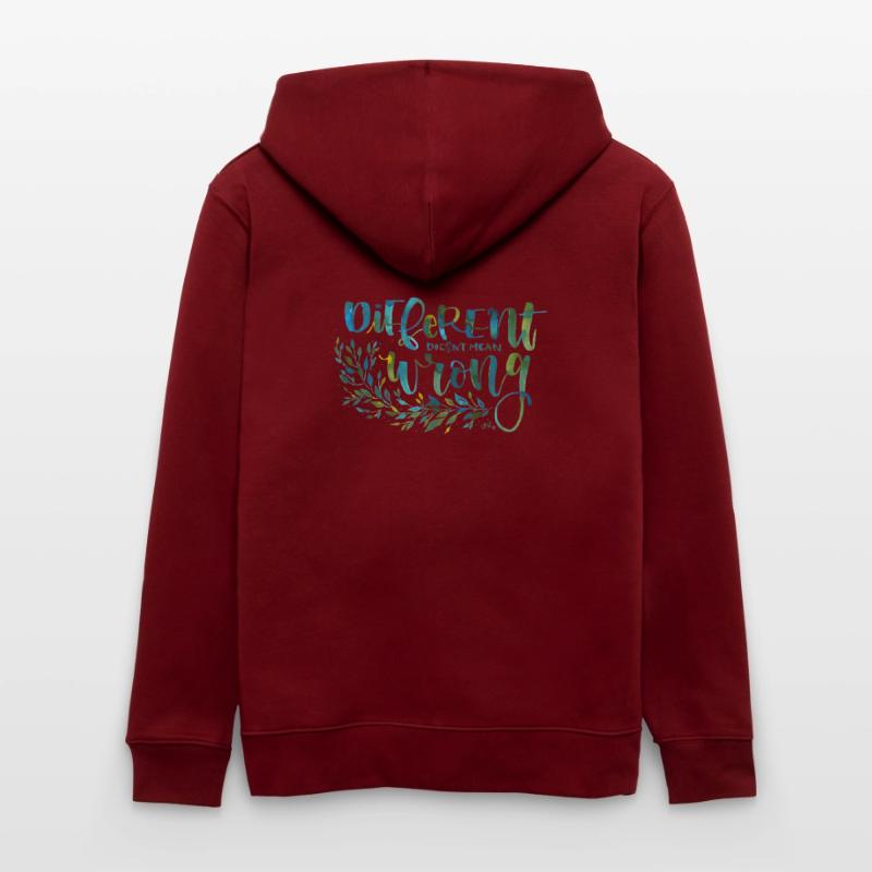 Different, not wrong Stanley/Stella CULTIVATOR  Unisex Organic Hooded Jacket