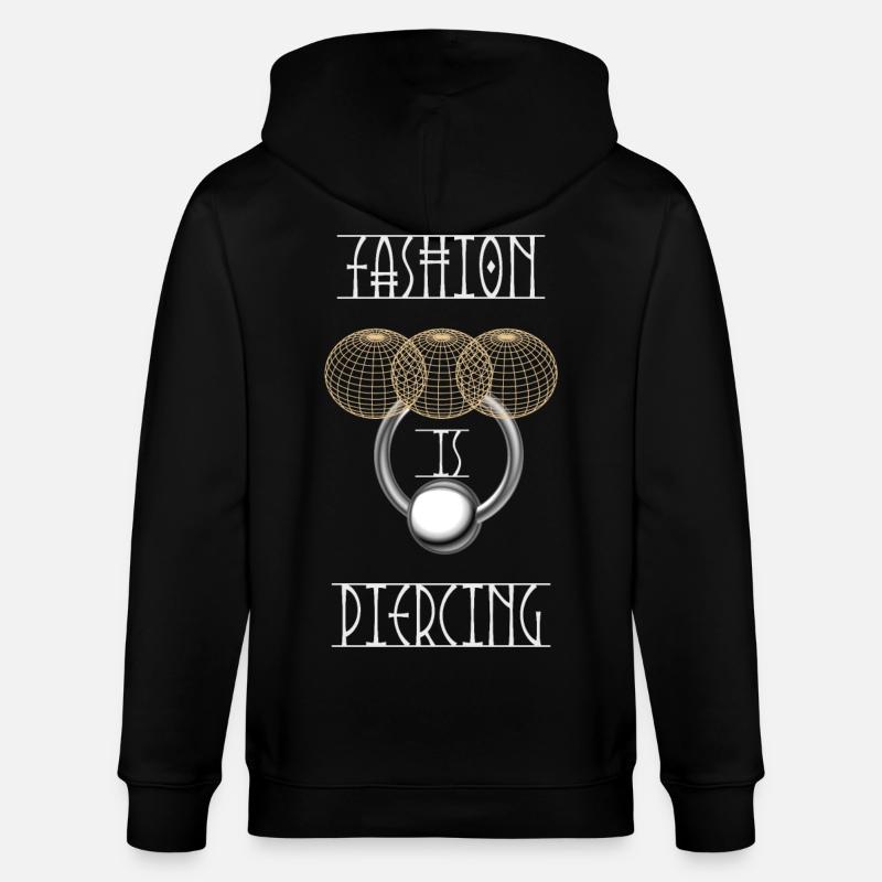 Mode ist Piercing - Stanley/Stella Unisex Bio-Kapuzenjacke CULTIVATOR  - Schwarz