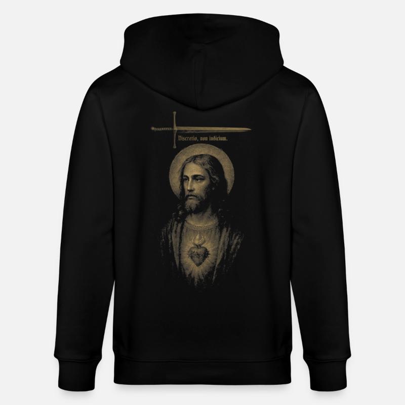 Le discernement, pas le jugement. - Veste à capuche bio CULTIVATOR Stanley/Stella Unisexe - noir